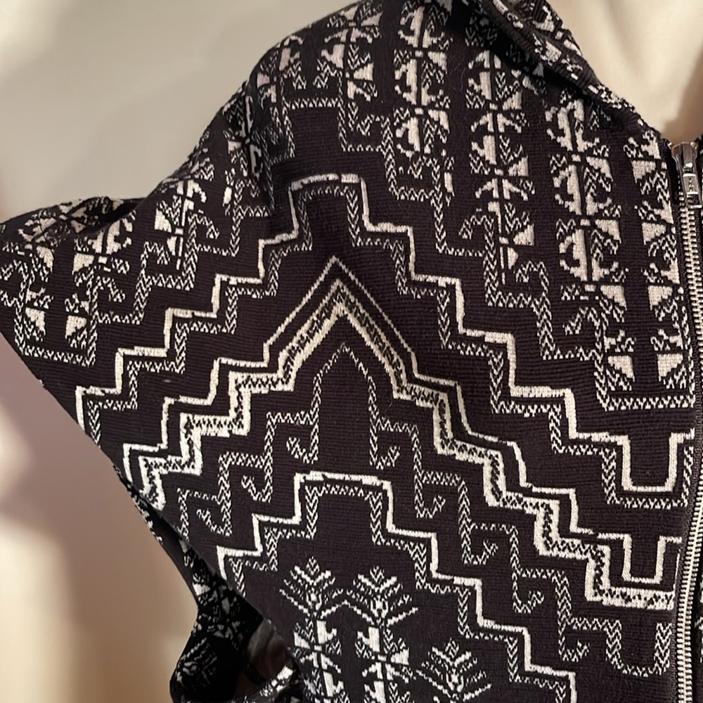Mara Hoffman Dolman Aztec Pattern Zip Sweatshirt - image 3